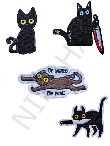 Lustige schwarze katze - schwarze,