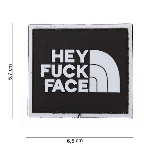 Pvc rubber patch hey fuck - pvc,