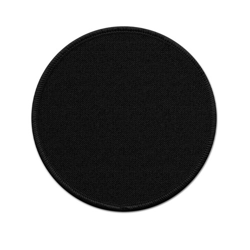 Patch rund 75mm schwarz - patch,